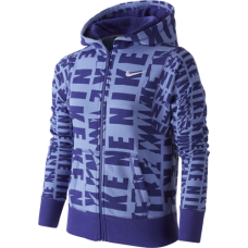 Толстовка подростковая Nike 728399-486 Club Brushed Fleece Allover Print 